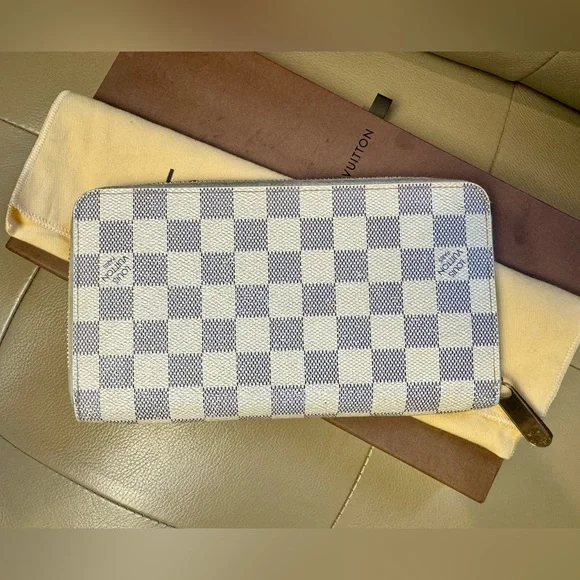 Louis Vuitton Zippy Organizer Damier Azur canvas - Picture 1 of 15